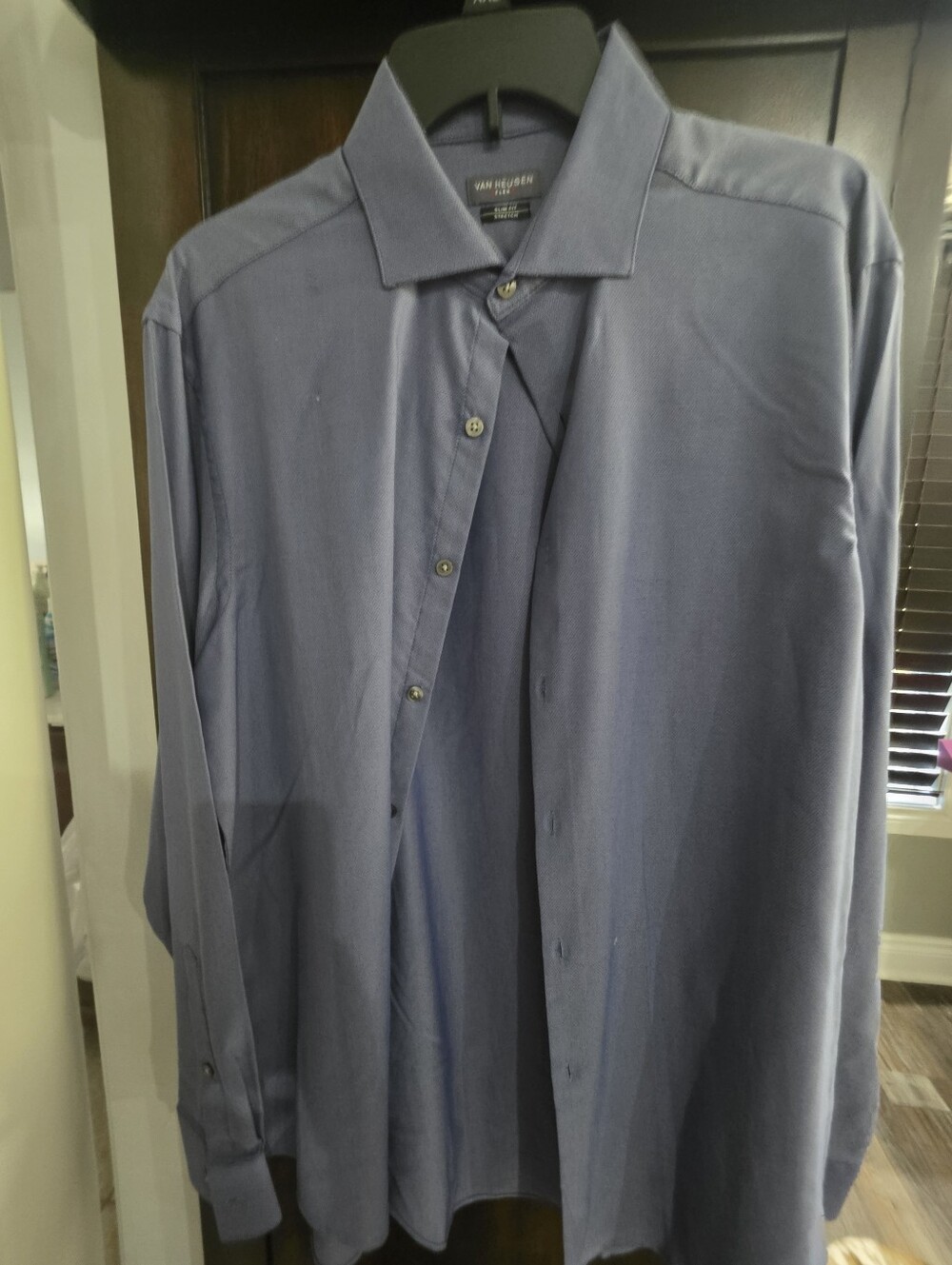 Van Heusen Men's Slate Blue Dress Shirt